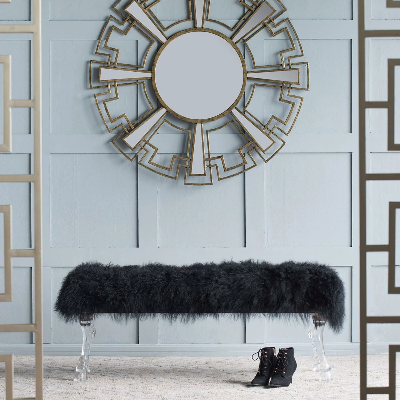 Best Sale ๐ A & B Home Bedroom Benches A & B Home Mongolian Fur Bedroom Bench โ๏ธ 6 Best Sale ๐ A & B Home Bedroom Benches A & B Home Mongolian Fur Bedroom Bench โ๏ธ - Image 4