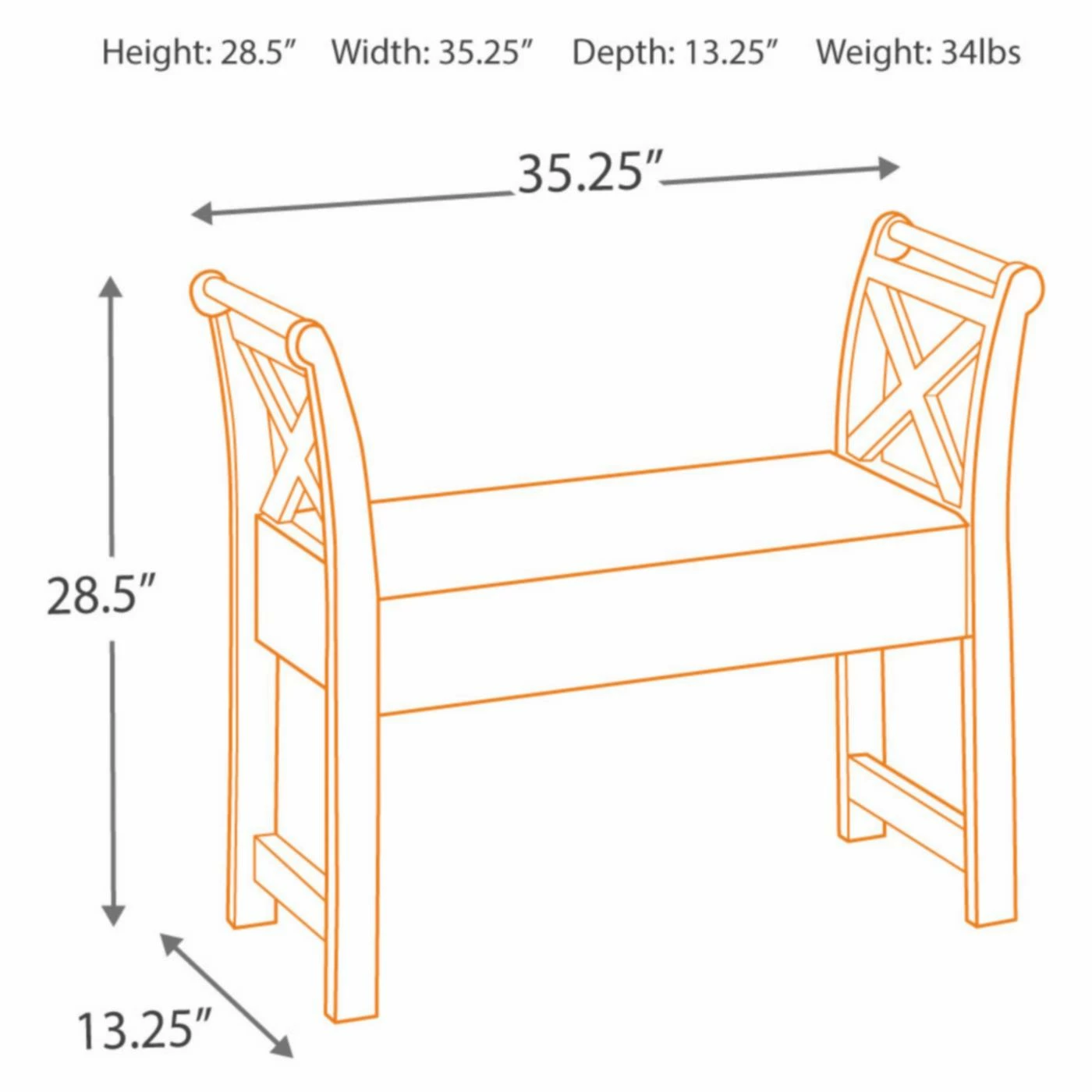 Outlet ๐ Entryway Benches Signature Design By Ashley Abbonto Flip Top Indoor Accent Bench โ 6 Outlet ๐ Entryway Benches Signature Design By Ashley Abbonto Flip Top Indoor Accent Bench โ - Image 4