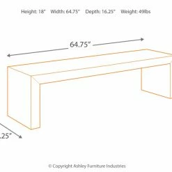 Deals 😀 Kitchen & Dining Benches Signature Design By Ashley Sommerford Dining Bench 🧨 -Indoor Benches Shop detail2ASHY5937