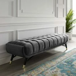 Discount 💯 Bedroom Benches Modway Adept Upholstered Velvet Bench 🎉 -Indoor Benches Shop detail2EEI2161
