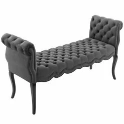 Best deal 🌟 Bedroom Benches Modway Adelia Chesterfield Style Button Tufted Performance Velvet Bench 🎉 -Indoor Benches Shop detail2EEI2309