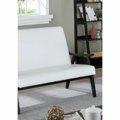 Cheap ❤️ Settee Benches Furniture Of America Peterra Contemporary Padded Loveseat Bench - Brown ⭐ -Indoor Benches Shop detail2ENLB5544