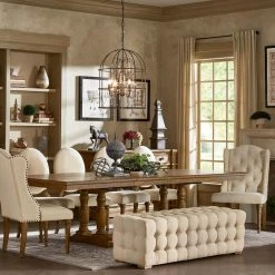 Best Sale ❤️ Ottoman Benches Weston Home Bowman Tufted Rectangular Ottoman Bench ❤️ -Indoor Benches Shop detail2HME3319