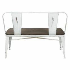 Buy 🛒 Entryway Benches LumiSource Oregon Industrial Farmhouse Entryway Bench 🌟 -Indoor Benches Shop detail2LUS920