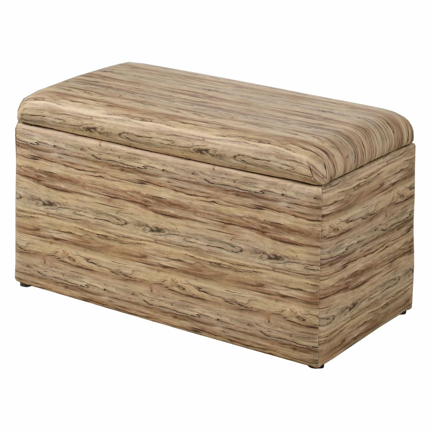 Promo 🔔 Bedroom Benches Ore International Beige Leatherette Wood Pattern Storage Bench ✔️ 6 Promo 🔔 Bedroom Benches Ore International Beige Leatherette Wood Pattern Storage Bench ✔️ - Image 4