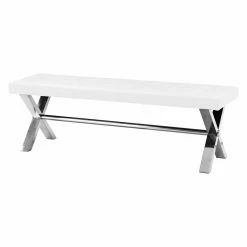 Best Sale ❤️ Entryway Benches Pangea Home Ella-Bench - Faux Leather ❤️ -Indoor Benches Shop detail2PANG264