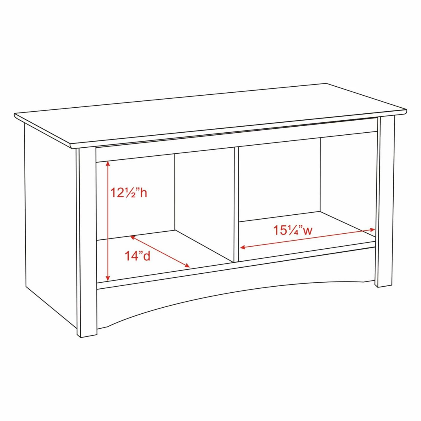 Brand new ⭐ Indoor Storage Benches Prepac White Monterey Twin Cubbie Bench ✨ 6 Brand new ⭐ Indoor Storage Benches Prepac White Monterey Twin Cubbie Bench ✨ - Image 4