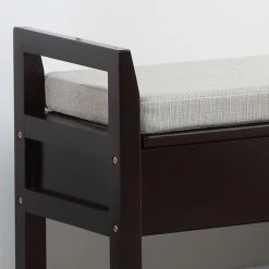 Best Pirce 🎉 Indoor Storage Benches Roundhill Furniture Vannes 👟 Shoe Storage Bench 👏 -Indoor Benches Shop detail2ROUN026