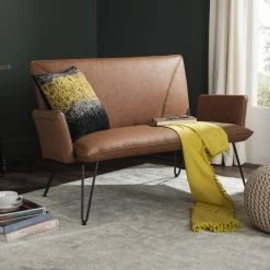 Cheap 😉 Settee Benches Safavieh Johannes Leather Settee 😉 -Indoor Benches Shop detail2SAV9293