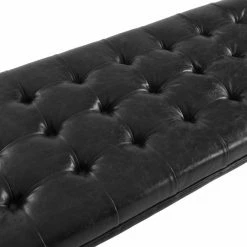 Best reviews of 🛒 Bedroom Benches TOV Furniture Oppland Faux Leather Bench 🎉 -Indoor Benches Shop detail2TOVF144