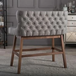 Outlet 🥰 Kitchen & Dining Benches Baxton Studio Gradisca Bar Height Dining Bench 🎉 -Indoor Benches Shop detail2WSI2830