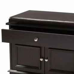 Top 10 🤩 Entryway Benches Baxton Studio Mason 2-Drawer 👟 Shoe Storage Bench ✔️ -Indoor Benches Shop detail2WSI3635