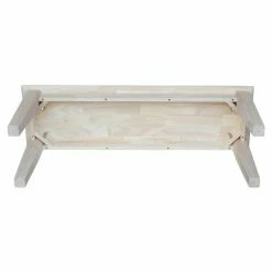 Brand new 😀 Kitchen & Dining Benches International Concepts Unfinished Shaker Style Bench-RTA 🤩 -Indoor Benches Shop detail2WWI038