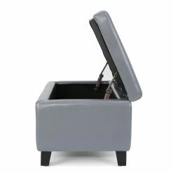 Cheap 💯 Best Selling Home Ottoman Benches Brahma Leather Storage Ottoman 😍 -Indoor Benches Shop detail3BSHD2733