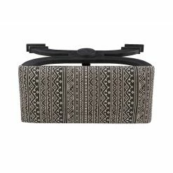 Coupon 🔔 Ottoman Benches Powell Vanska Bench - Black And White Aztec Pattern 👏 -Indoor Benches Shop detail3LHD2385