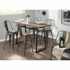 Coupon 👏 Entryway Benches LumiSource Oregon Industrial Indoor Entryway Bench 😉 -Indoor Benches Shop detail3LUS1196