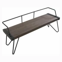 New 🧨 Entryway Benches LumiSource Stefani Industrial Bench 🔥 -Indoor Benches Shop detail3LUS828