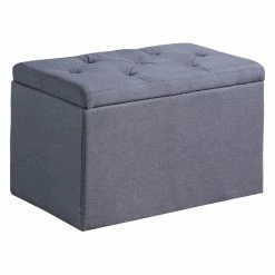 Outlet 😍 Bedroom Benches Ore International Dove Gray 👟 Shoe Storage Bench ❤️ -Indoor Benches Shop detail3ORE988