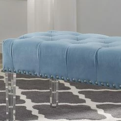 Wholesale 👍 Entryway Benches Roundhill Furniture Valley Button Tufted Indoor Bench 🌟 -Indoor Benches Shop detail3ROUN415