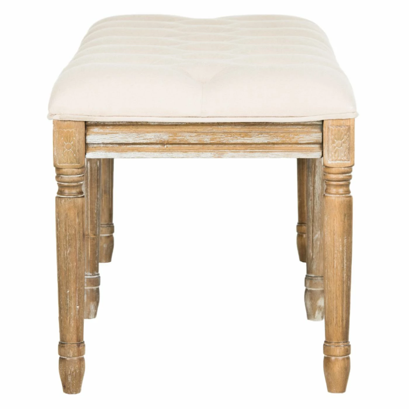 Deals ๐ Bedroom Benches Safavieh Rocha French Brasserie Tufted Traditional Rustic Wood Bench ๐ 8 Deals ๐ Bedroom Benches Safavieh Rocha French Brasserie Tufted Traditional Rustic Wood Bench ๐ - Image 6