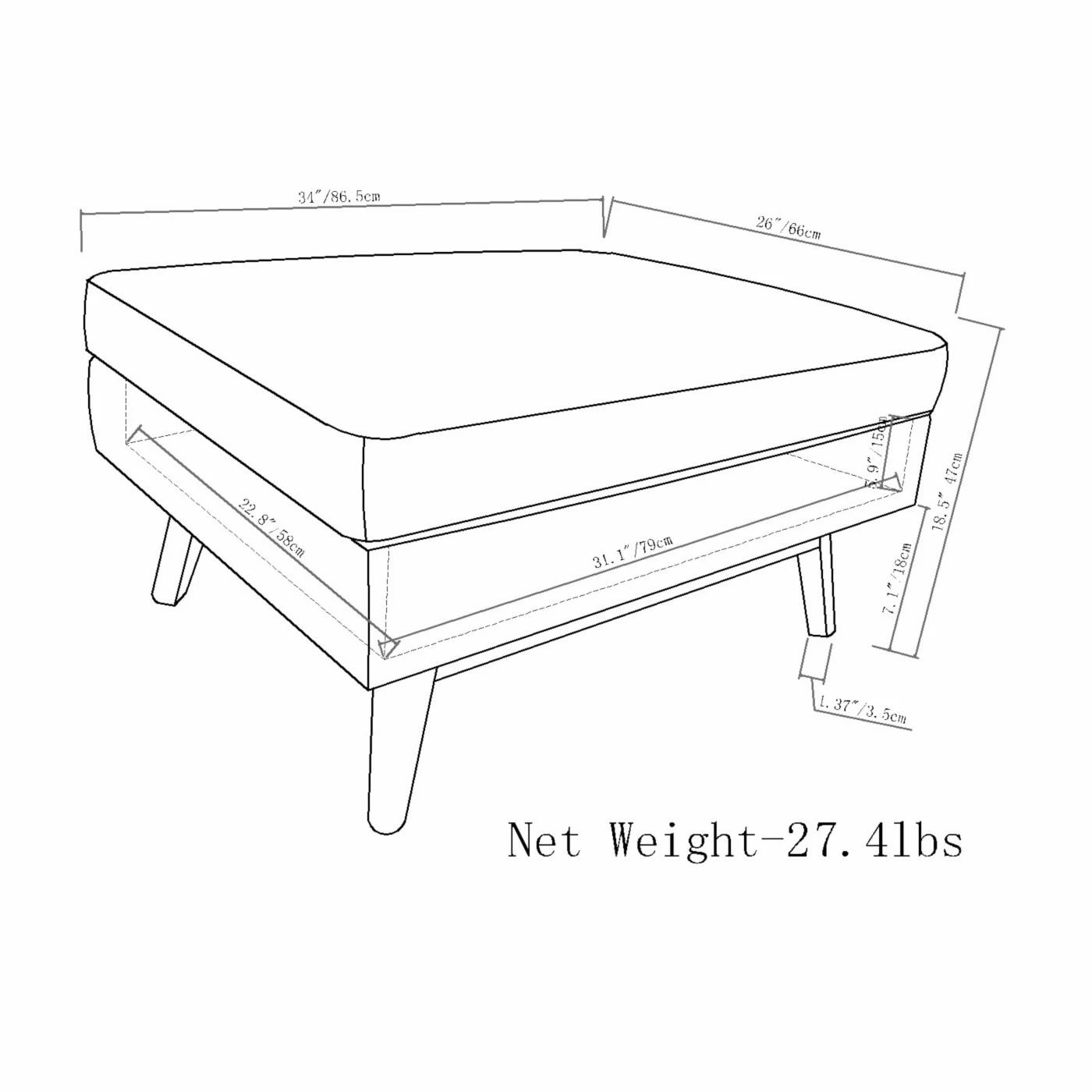 Cheapest โค๏ธ Ottoman Benches HN Home Fuller Mid-Century Modern Faux Leather Storage Ottoman Bench ๐ 8 Cheapest โค๏ธ Ottoman Benches HN Home Fuller Mid-Century Modern Faux Leather Storage Ottoman Bench ๐ - Image 6