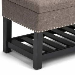 Best Sale 👏 Brooklyn & Max Ottoman Benches Brooklyn + Max Joshua Faux Leather Storage Ottoman Bench 🧨 -Indoor Benches Shop detail3SIMP1235