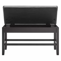 Budget ⌛ Kitchen & Dining Benches Steve Silver Co. Carrara Counter Dining Bench With Storage 🧨 -Indoor Benches Shop detail3SSC3121