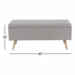 Hot Sale 🥰 Indoor Storage Benches DecMode Contemporary Storage Bench 👏 -Indoor Benches Shop detail3UMA12310