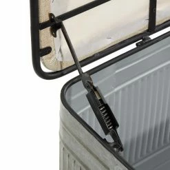 Wholesale 👍 Indoor Storage Benches DecMode Distressed Galvanized Storage Bench - 50W X 18H In ✨ -Indoor Benches Shop detail3UMA12935