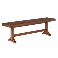 Discount ⌛ Kitchen & Dining Benches Walker Edison Wood Bench 😉 -Indoor Benches Shop detail3WAL262