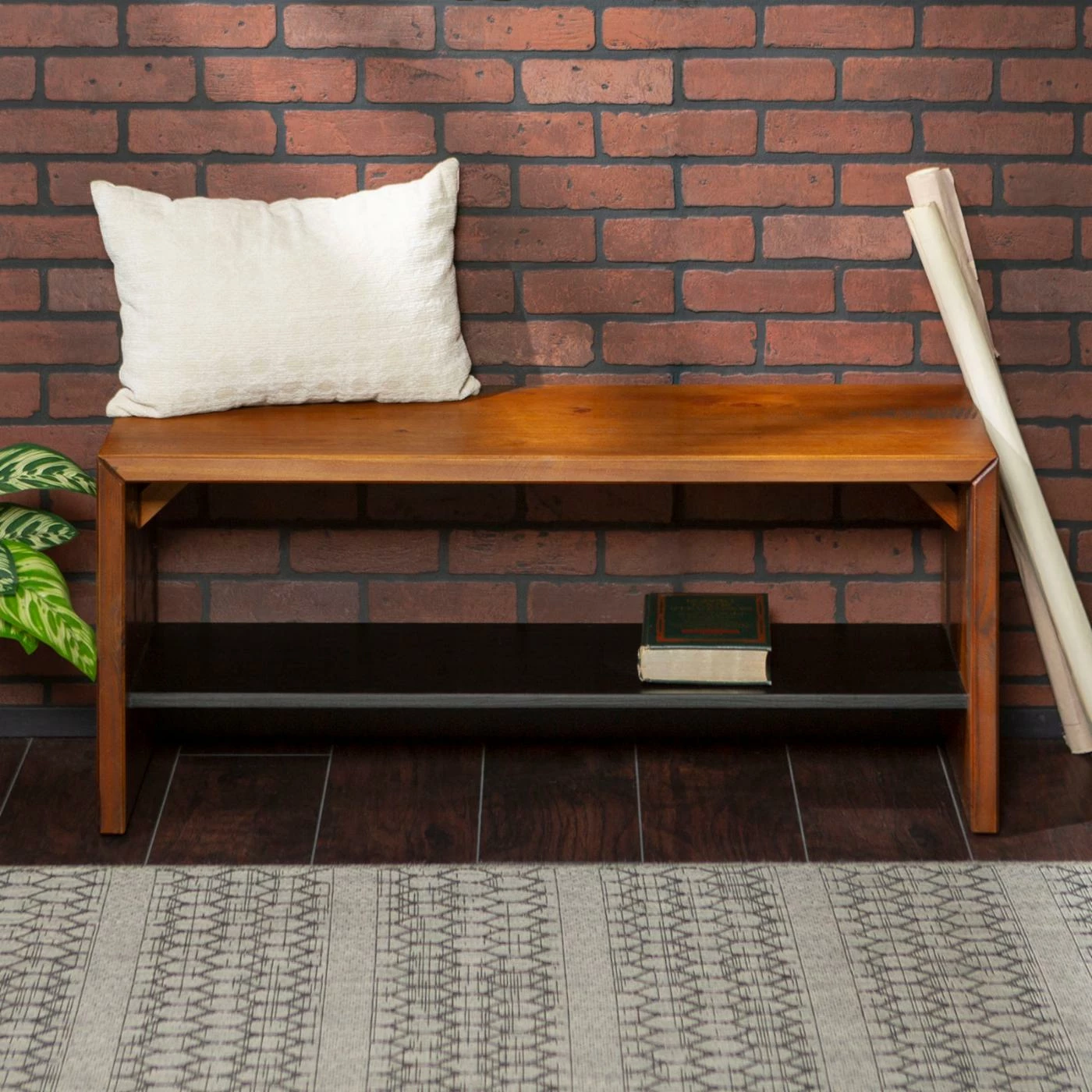 Discount ๐ Indoor Storage Benches HumbleNest Homestead Rustic Reclaimed Wood Entry Bench With Shelf ๐ 8 Discount ๐ Indoor Storage Benches HumbleNest Homestead Rustic Reclaimed Wood Entry Bench With Shelf ๐ - Image 6