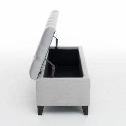 Top 10 👏 Ottoman Benches HN Home Murrieta Transitional Fabric Storage Indoor Bench 🛒 -Indoor Benches Shop detail4BSHD2620