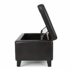 Cheap 💯 Best Selling Home Ottoman Benches Brahma Leather Storage Ottoman 😍 -Indoor Benches Shop detail4BSHD2733