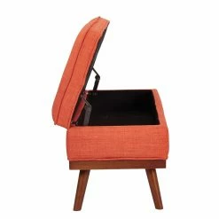 Cheap 🛒 Indoor Storage Benches OSP Home Furnishings Katheryn Upholstered Storage Bench 🌟 -Indoor Benches Shop detail4HSR1435