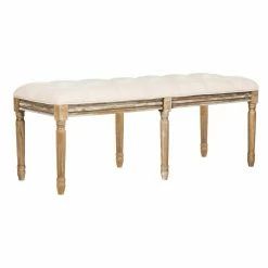 Deals ๐ Bedroom Benches Safavieh Rocha French Brasserie Tufted Traditional Rustic Wood Bench ๐ 18 Deals ๐ Bedroom Benches Safavieh Rocha French Brasserie Tufted Traditional Rustic Wood Bench ๐ -Indoor Benches Shop detail4SAV5504