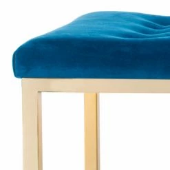 New 🥰 Bedroom Benches Safavieh Reynolds Velvet Bench 🥰 -Indoor Benches Shop detail4SAV9629