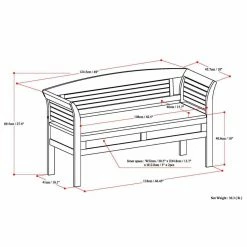 Top 10 🎉 Brooklyn & Max Indoor Storage Benches Brooklyn + Max Patterson Storage Bench 🛒 -Indoor Benches Shop detail4SIMP101