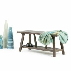 Deals 🛒 Brooklyn & Max Entryway Benches Brooklyn + Max Everly Solid Pine Wood Entryway Bench 🔥 -Indoor Benches Shop detail4SIMP1220