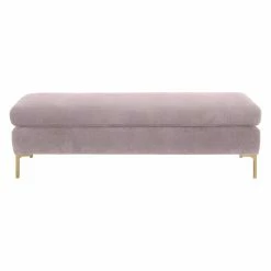 Brand new 🎉 Bedroom Benches TOV Furniture Delilah Velvet Upholstered Backless Bedroom Bench ⌛ -Indoor Benches Shop detail4TOVF507