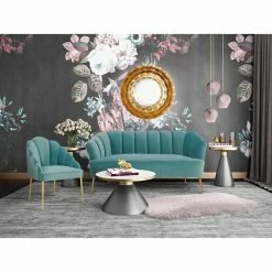 Brand new 😍 Settee Benches TOV Furniture Daisy Petite Velvet Settee 🎁 -Indoor Benches Shop detail4TOVF578