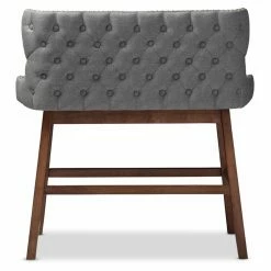 Outlet 🥰 Kitchen & Dining Benches Baxton Studio Gradisca Bar Height Dining Bench 🎉 -Indoor Benches Shop detail4WSI2830