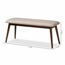 Cheapest 🎉 Kitchen & Dining Benches Baxton Studio Flora Dining Bench 👏 -Indoor Benches Shop detail4WSI4559