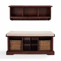 Cheap 🛒 Indoor Storage Benches Crosley Brennan 2 Piece Entryway Bench And Shelf Set ✔️ -Indoor Benches Shop detail5CRY809