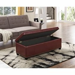 Best reviews of 😍 Brooklyn & Max Indoor Storage Benches Brooklyn + Max Huntsville Leather Storage Ottoman Bench 🎁 -Indoor Benches Shop detail5SIMP128