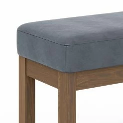 Coupon ⭐ Entryway Benches Brooklyn + Max Lewiston 26 In. Contemporary Rectangle Faux Leather Ottoman Bench 🤩 -Indoor Benches Shop detail5SIMP1772