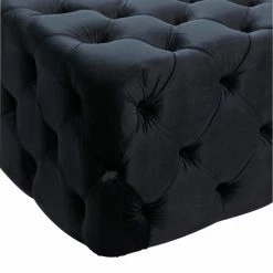 Coupon 🤩 Ottoman Benches DecMode Velvet Tufted Bench ✨ -Indoor Benches Shop detail5UMA12955