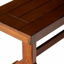 Discount ⌛ Kitchen & Dining Benches Walker Edison Wood Bench 😉 -Indoor Benches Shop detail5WAL262