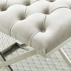 Discount ๐ Entryway Benches !nspire Stainless Steel Velvet Bench ๐งจ 19 Discount ๐ Entryway Benches !nspire Stainless Steel Velvet Bench ๐งจ -Indoor Benches Shop detail5WORW188