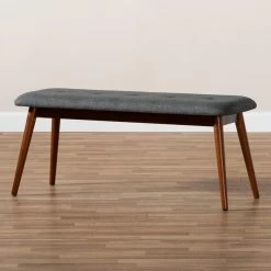 Outlet 🥰 Kitchen & Dining Benches Baxton Studio Flora II Dining Bench 👏 -Indoor Benches Shop detail5WSI4558