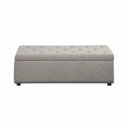 Buy 🎉 Brooklyn & Max Ottoman Benches Brooklyn + Max Gilbert Linen Storage Bench 💯 -Indoor Benches Shop detail6SIMP127